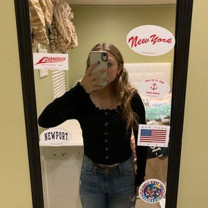 Sweater with buttons